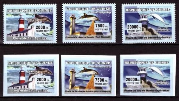 Гвинея, 2007. (gu-28) Морская фауна, маяки,