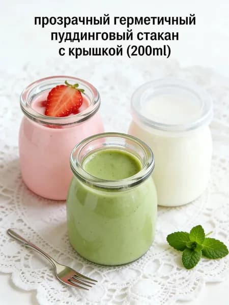 Банка для продуктов 200 мл 1 шт стеклотекстолит