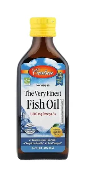 Норвежская Омега 3, Рыбий жир для взрослых со вкусом лимона , Omega 3 Fish Oil, Carlson , 200 мл