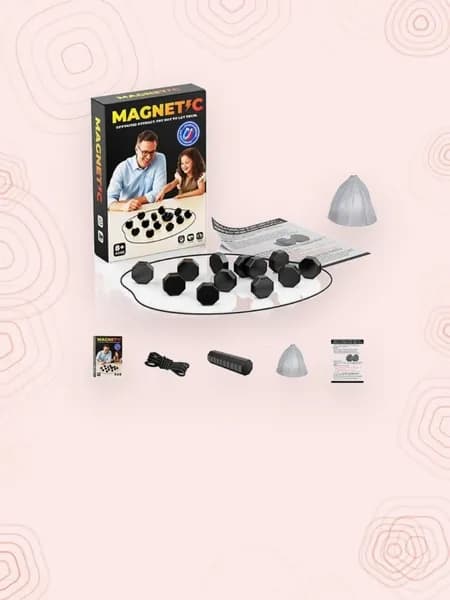 Магнитная настольная игра Шахматы , Черный