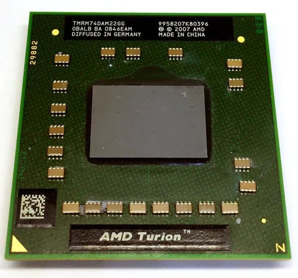 Процессор для ноутбука AMD Turion 64 X2 RM-74 ( 2,2Ghz, S1g2, 1Mb, 2C/2T )