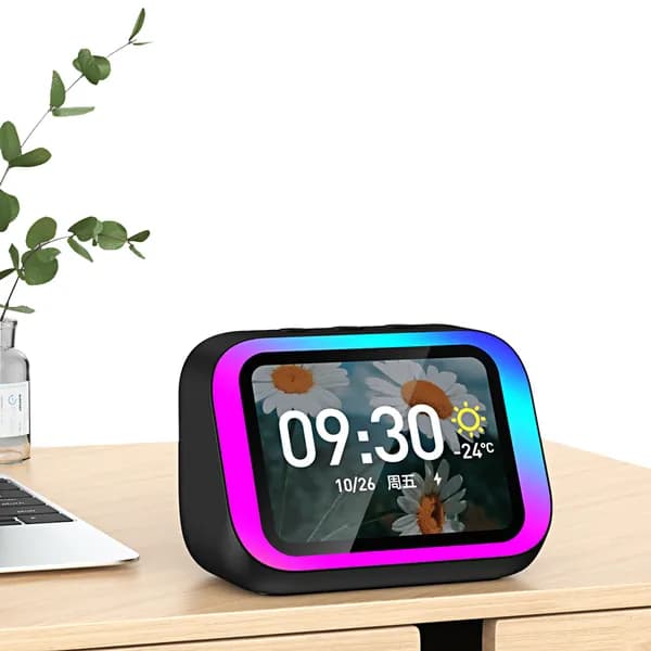 Умная колонка TF26Pro чёрная с AI-ассистентом, 5 Вт динамиком и цветной TFT-экраном