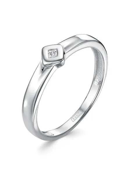 Кольцо женское серебряное с бриллиантами Novel Jewelry