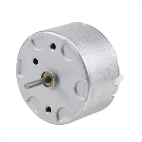 Электродвигатель мини RF-500TB-12560 6V-4000RPM 32x16mm DC 3V-12V с дистанционным управлением (серебристый)