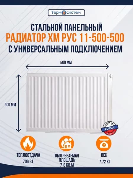 Радиатор универсальный тип 11 500 x 500