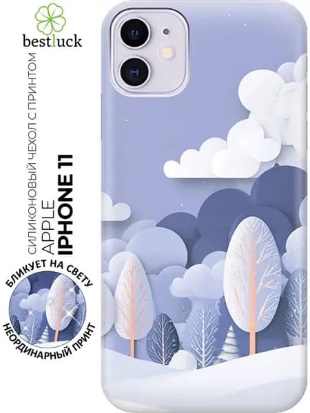Чехол на Apple iPhone 11 зимний