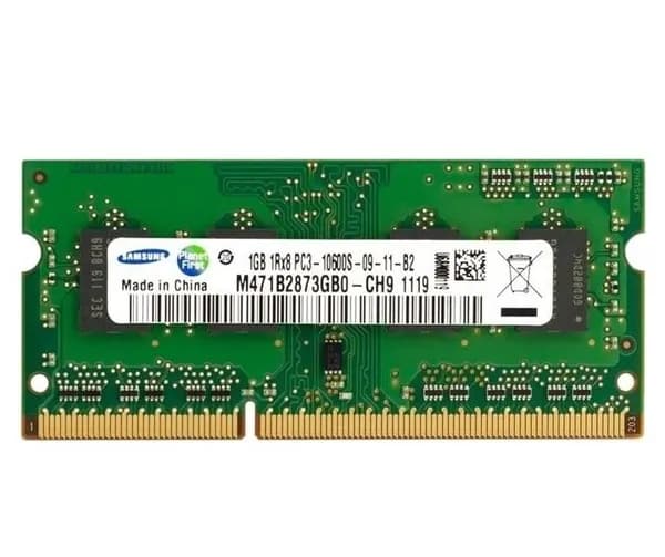 Оперативная память для ноутбуков Sамsung DDR3 PC10600 1333Mhz DDR3, 1333 МГц, 1 x 1 ГБ (Модель M471B2873GB0-CH9)