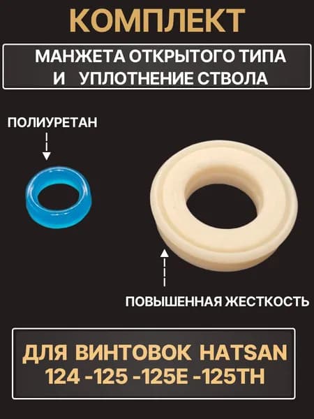 Манжета открытого типа и перепуск ствола для винтовки Hatsan 125