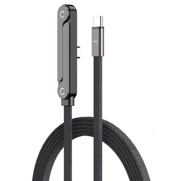 Гибкий USB-C кабель 240 Вт с держателем
