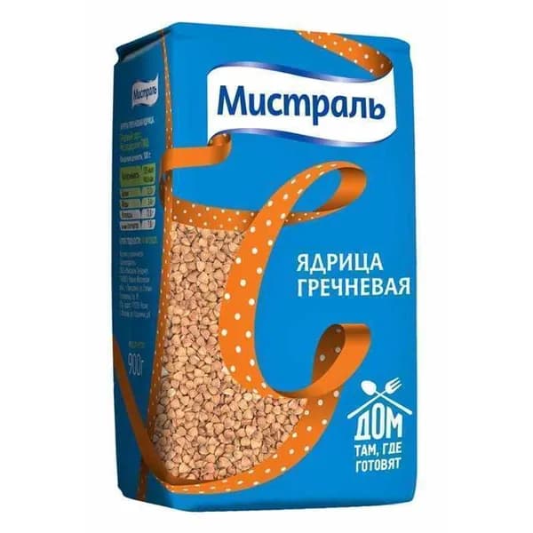 Гречка Мистраль ядрица, 900г