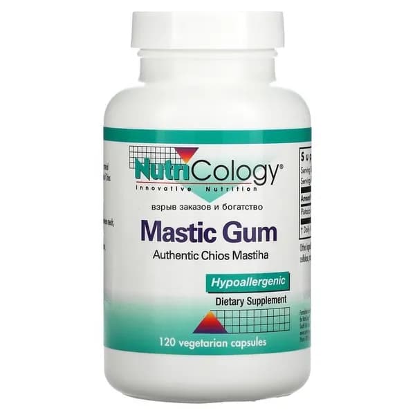 , Mastic Gum, Мастиковая смола, 120 капсул