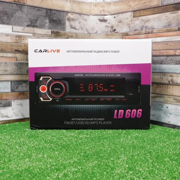 CARLIVE Автомагнитола, диагональ: 2.8", 1 DIN, 0ГБ/0ГБ