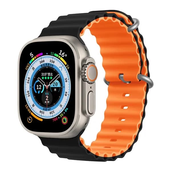 Силиконовый ремешок для смарт-часов Apple Watch Series 1-10 , SE , Ultra и Ultra 2 42mm , 44mm , 45mm , 49mm ; Браслет для умных часов Эпл Вотч