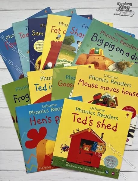 Usborne Phonics Readers 12 книг для чтения детям Английский язык