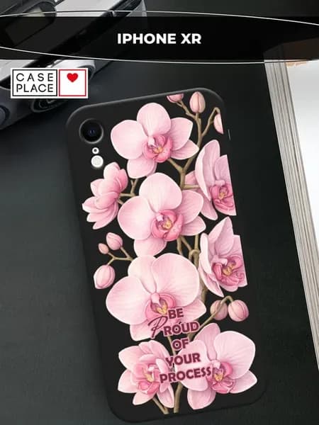 Чехол на iPhone XR с цветочками