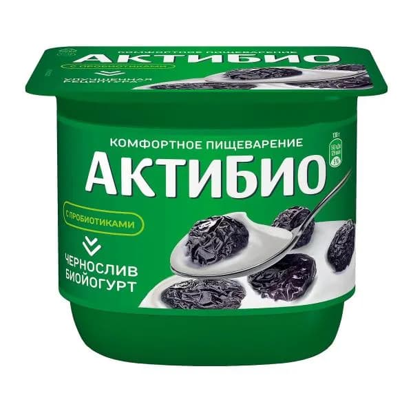 Биойогурт Актибио Чернослив 2.9% 130г
