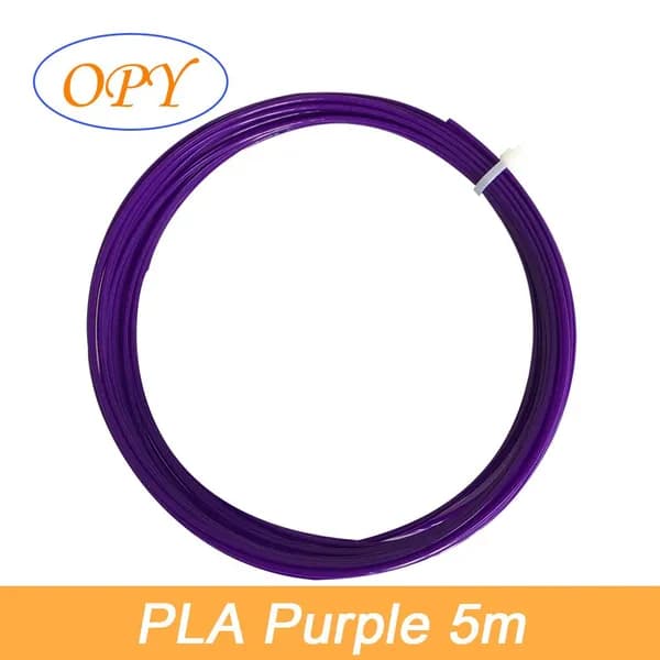 OPY PLA пластик для 3D-ручки и 3D-принтера, 1,75 мм, фиолетовый цвет, нить 5 м.