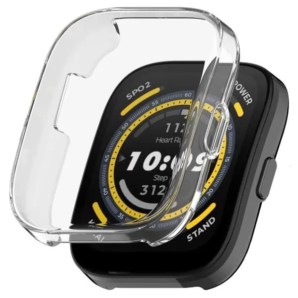 Защитный чехол для смарт-часов Amazfit Dip5 с гальваническим покрытием TPU all-inclusive shell-прозрачный