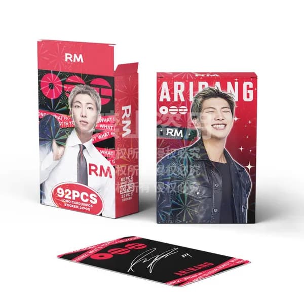 KPOP BTS альбом ARIRANG 60 отдельных фото-карточек участников и 32 мини-наклейки-94671-RM