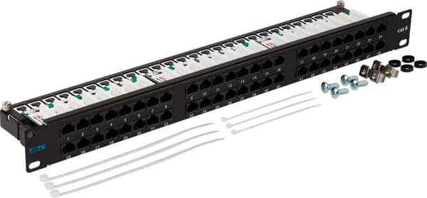 Патч панель Lanmaster 19", 1U, 48xRJ45, кат.6, UTP (TWT-PP48/1U-U6)