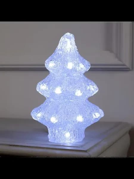 Светодиодная фигура Ёлочка 20 LED акрил белый свет