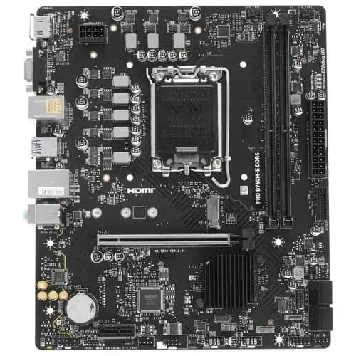 Материнская плата MSI PRO B760M-E DDR4 (S1700, B760, 2xDDR4-3200, D-Sub, HDMI, mATX) RTL