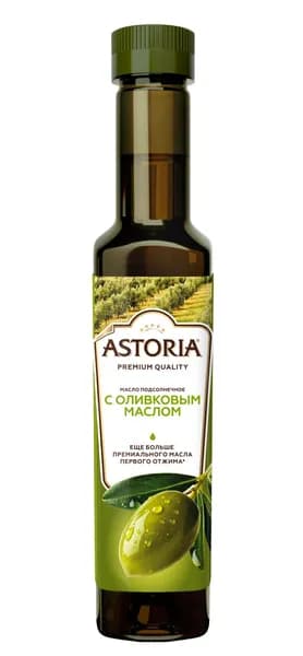 Масло подсолнечное Astoria с оливковым маслом, 250мл
