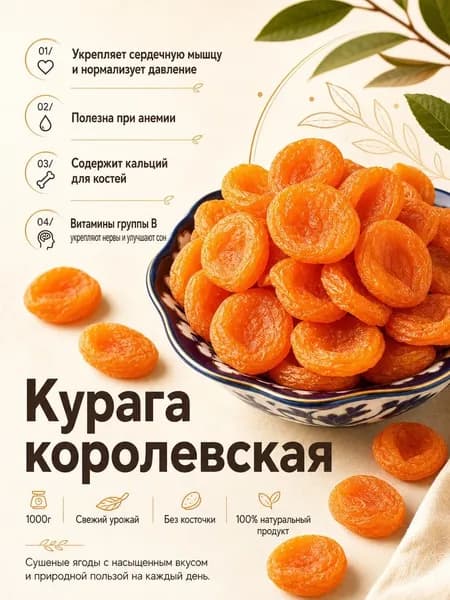 Курага королевская 500гр