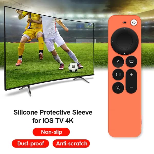 защитный чехол из силикона для Apple TV 4k, оранжевый