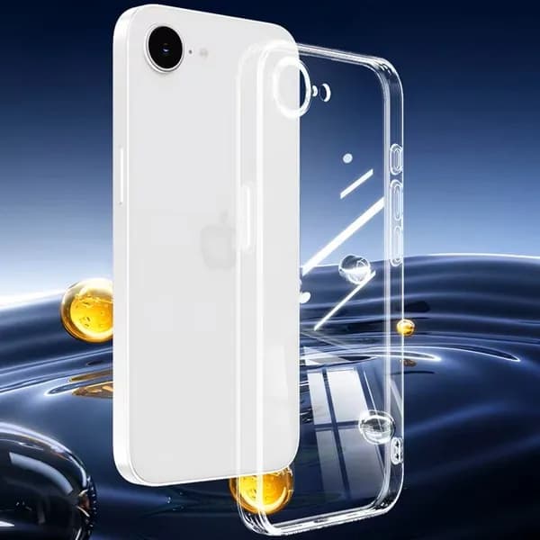 Силиконовый прозрачный чехол - накладка для iPhone 16e / 17e / чехол на Айфон 16е /17е