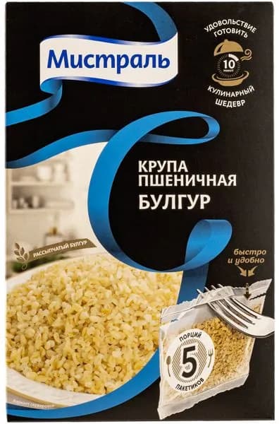 Крупа Пшеничная Мистраль 5*80 Булгур Мистраль Трейдинг к/у, 400 г