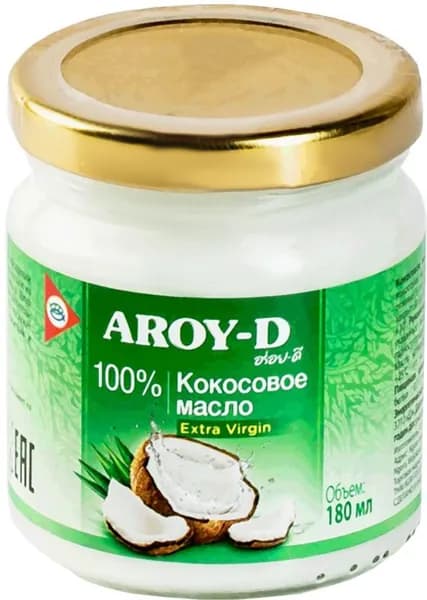 Масло кокосовое AROY-D Extra Virgin, 180мл