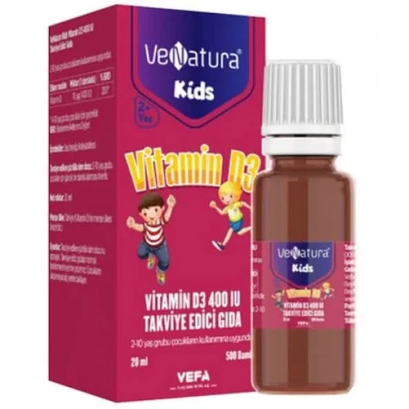 Venatura Kids Витамин D3 капли 20 мл