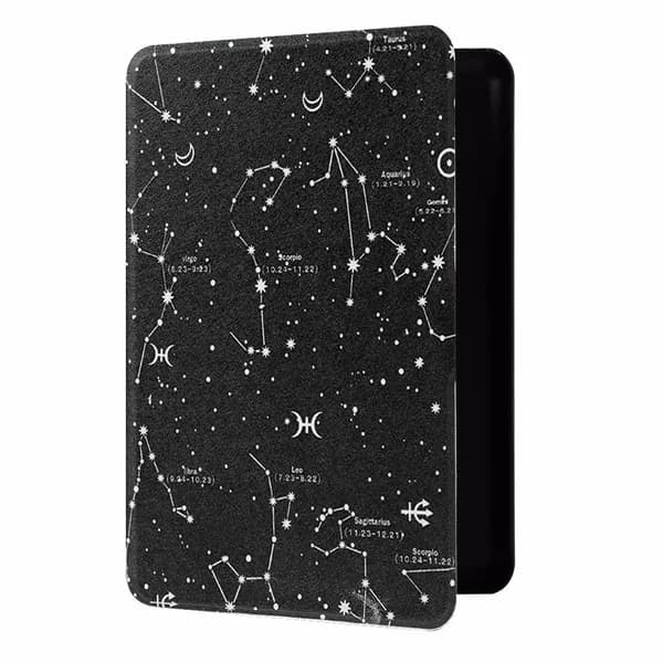 Чехол-бумажник для Kindle 10 (2019) с рисунком, матовой текстурой и подставкой