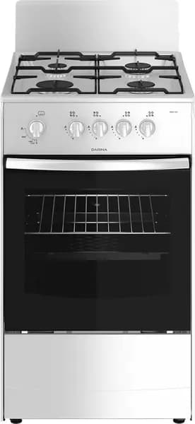 Плита газовая DARINA 1A GM341 001 W (реш.сталь,без крышки), белый