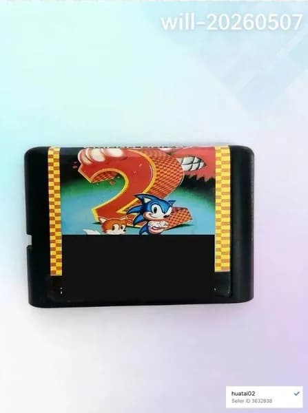 Игровой картридж для приставки 16 bit: SONIC 2(RUS)(без коробки)