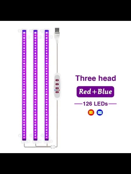 USB фитолампа для рассады 30 см Фиолетовый, Blue Red