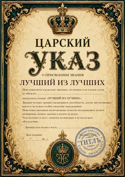 Грамота в подарок другу на день рождения