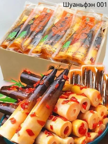 спаржа маринованная,побеги бамбука,чеснок маринованный
