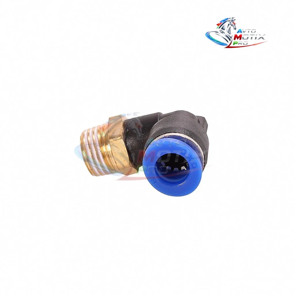 Фитинг трубки ПВХ угловой ( наружняя резьба ) M12*1,25 - 8 мм (2шт.)