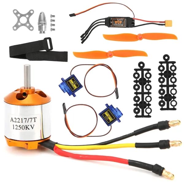 Мотор 2217 KV1250, винт 8060, рулевой двигатель, 40A XT60 ESC для RC-вертолета