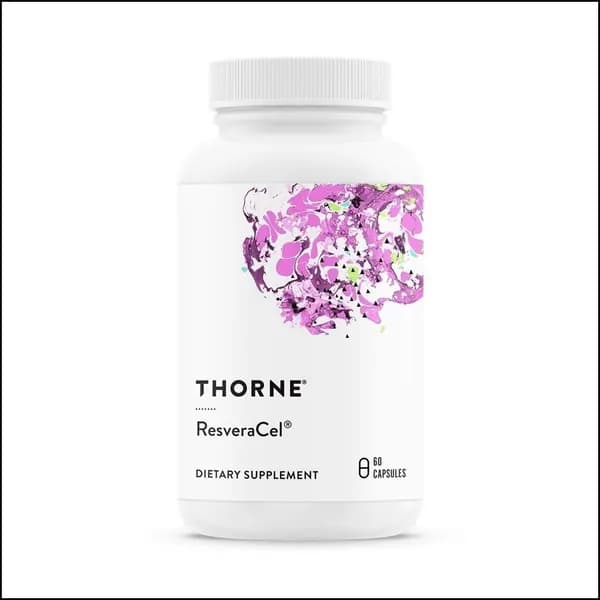 Эксклюзивный комплекс ResveraCel от Thorne Research с никотинамидрибозидом ресвератролом и кверцетином 60 капсул