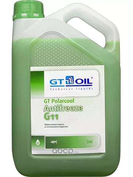 Антифриз GT OIL GT Polarcool G11 G11 готовая -40C зеленый 3