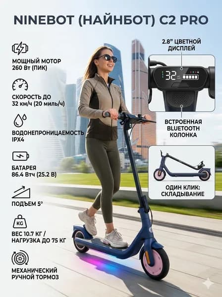 Ninebot Электровелосипед, 260 Вт
