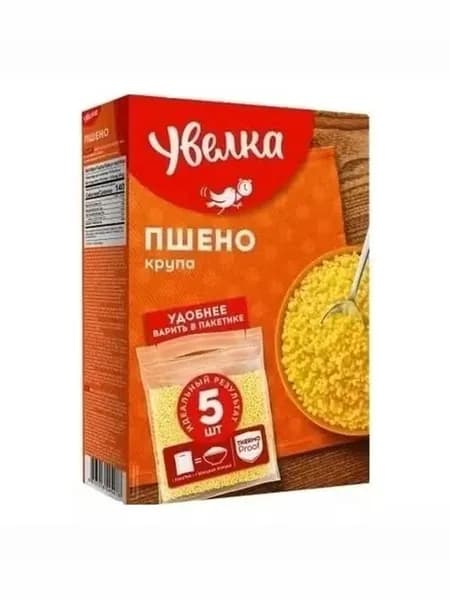 Пшено Увелка шлифованное в варочных пакетиках 80 г х 5 шт
