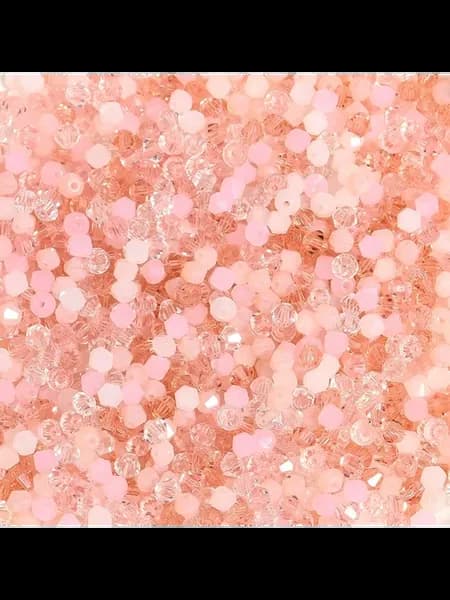 Хрустальные бусины 4 мм Австрия 200 шт. Розовый, Pink