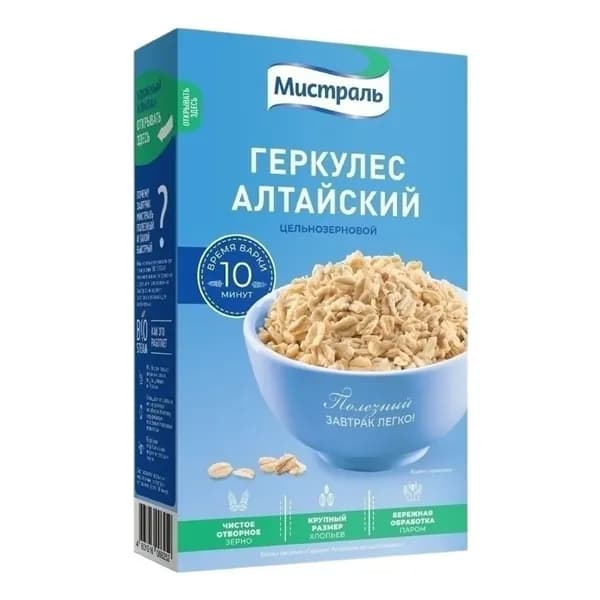 Хлопья Мистраль Геркулес Алтайский 400 г