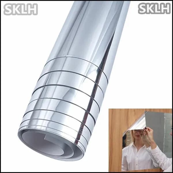 DIY Зеркальная наклейка на стену для ванной комнаты водонепроницаемая самоклеящаяся мягкое зеркало 50*100 см