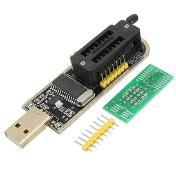 (Y Q J H) CH341A 24 25 Series EEPROM Вспышка BIOS USB-программатор + SOIC8 SOP8 Тестовый зажим совместим с 93CXX / 25CXX 24CXX
