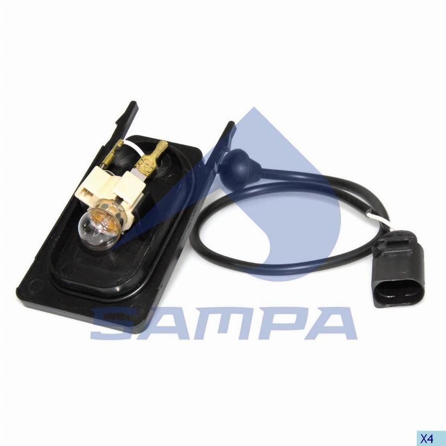 Корпус фонаря габаритного в козырек Volvo FH, FM, FMX, NH 9, 10, 11, 12, 13, 16 (Sampa)